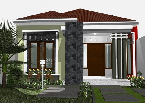 Rumah Minimalis Natural kontemporer