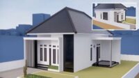 Denah Rumah 3 Kamar Ukuran 7x12 Paling Banyak dipakai