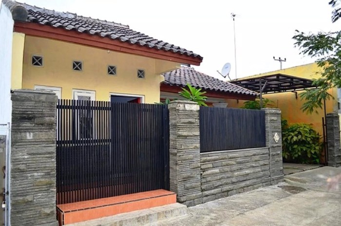 desain pagar rumah minimalis type 36 terbaru