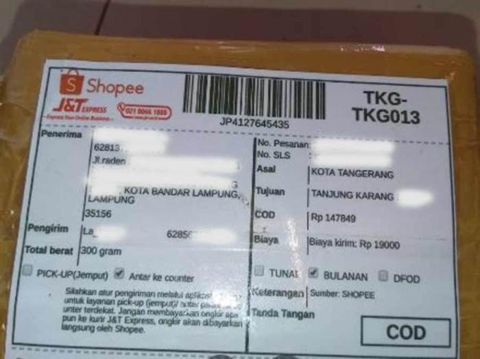 resi sampai jnt mengecek paket kode belum sudah atau tekan masukkan bawah kemudian