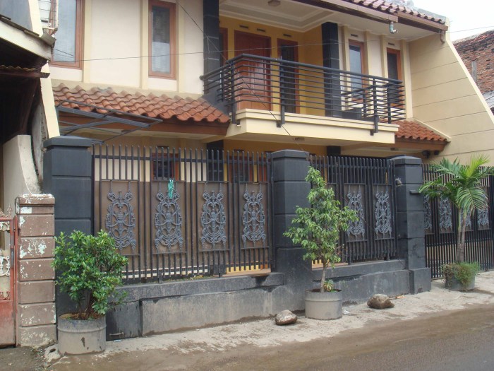 desain pagar rumah dengan biaya terjangkau terbaru