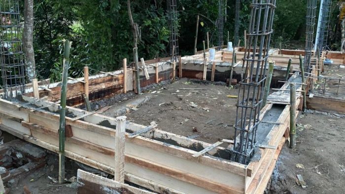 pondasi lantai bangunan sederhana kokoh tanah bangun gambar struktur murah desain dan berpasir membangun perhatikan papan pilih keras