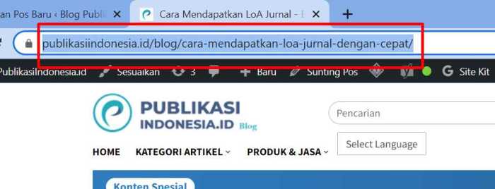 url mengetahui kita alamat
