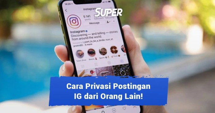 postingan cara instastory membagikan