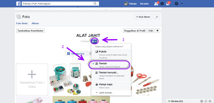 Cara mengubah pengaturan privasi foto di grup Facebook terbaru