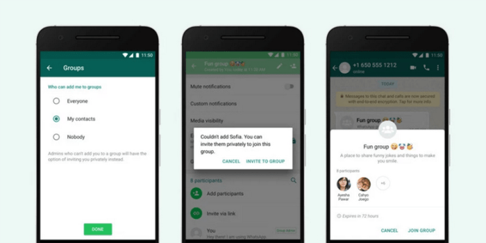 Cara membatalkan undangan grup WhatsApp