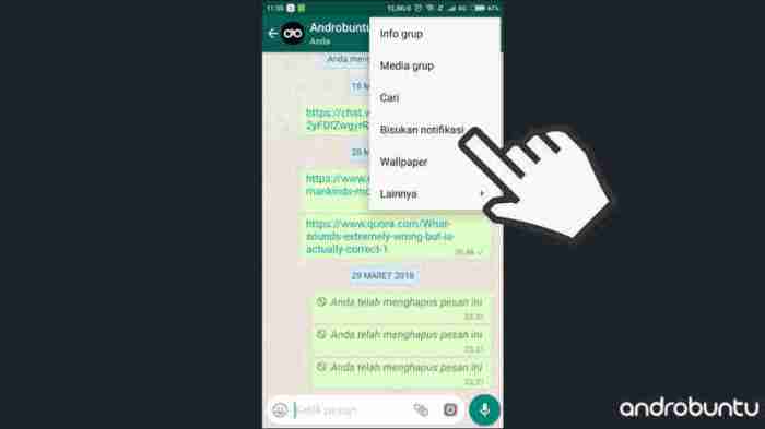Cara menonaktifkan notifikasi grup WhatsApp terbaru